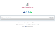 Tablet Screenshot of licensedbrokers.com